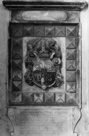 Wappengrabstein Abt Georg Reinprecht, verstorben 1623