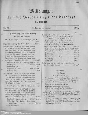 98. Sitzung
