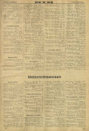 Unterrichtswesen