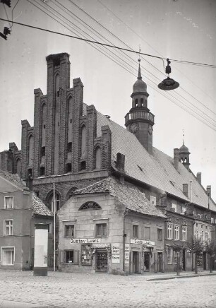 Wormditt, Rathaus : Wormditt (Orneta/Polen), Rathaus. Ansicht von Südwesten
