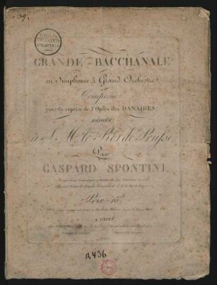 Grande Bacchanale; orch; D-Dur