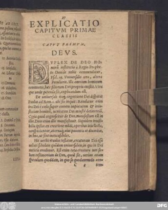 Explicatio Capitum Primae Classis