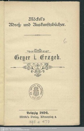 1894: Geyer i. Erzgeb.