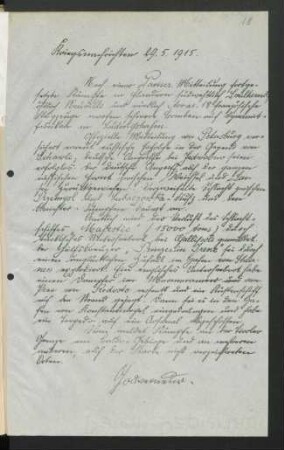 18 Kriegsnachrichten 29. Mai 1915
