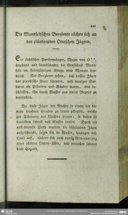 Die Mansfeldschen Bergleute rächen sich an den plündernden Ottoschen Jägern