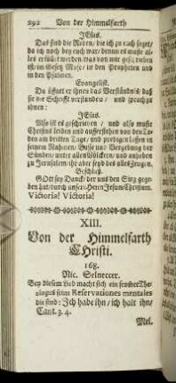 XIII. Von der Himmelfarth Christi.