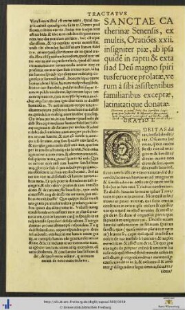 Sanctae Catherinæ Senensis Orationes xxii