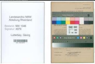 Entnazifizierung Georg Lutterbey , geb. 12.05.1912 ()