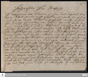 Brief von Hieronymus Freyer an August Hermann Francke.