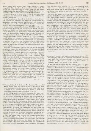 753-754 [Rezension] Vööbus, Arthur, The statutes of the School of Nisibis