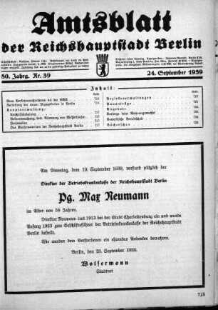 1939,39: Nr. 39, 24. September 1939