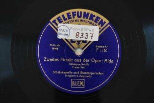 Zweites Finale aus der Oper: Aida; erster Teil / (Giuseppe Verdi)