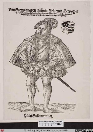Bildnis Johann Friedrich I. der Großmütige, Kurfürst von Sachsen (reg. 1532-47)