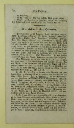 Die Schweiz oder Helvetien