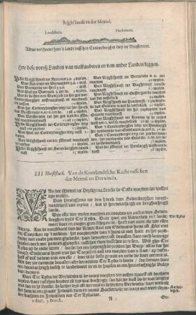 III Hooftstuck. Van de Koerlandtsche Kuste tusschen der Memel en Derwinda.