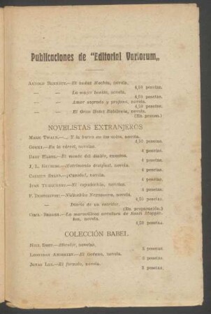 Publicciones de "Editorial Variorum"