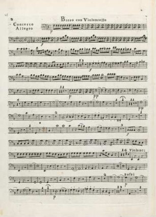 Basso con Violoncello