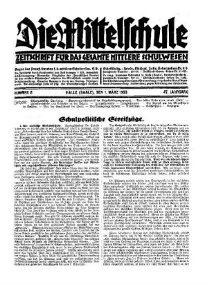 Schulpoltische Streifzüge