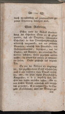 Vom Referiren.