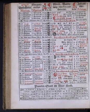 1747. Verbesserter Martius.