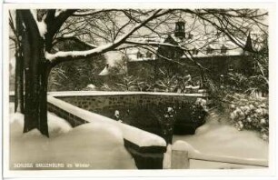 Grillenburg. Schloss im Winter