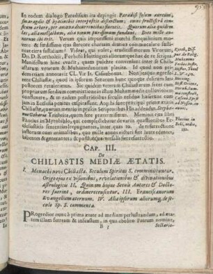Cap. III. De Chiliastis Mediæ Ætatis.
