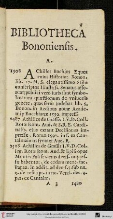 Bibliotheca Bononiensis