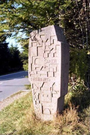 Schauinsland: Freiburg-Grenzstein auf dem Schauinsland