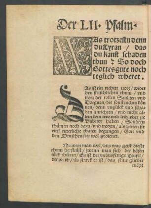 Was trotzestu denn du Tyran/ das du kanst schaden thun ...