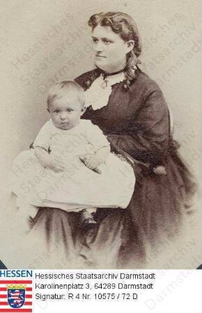 Wilbrand, Luise geb. Keim (1847-1912) / Porträt mit Sohn Dr. jur. Wilhelm (Willi) Wilbrand (1871-1957)