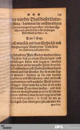 Der vierdte Theil dieser Unterweisung