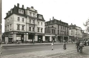 Dresden-Löbtau. Wohn-und Geschäftshäuser, Kesselsdorfer Straße 34-30. Straßenansicht