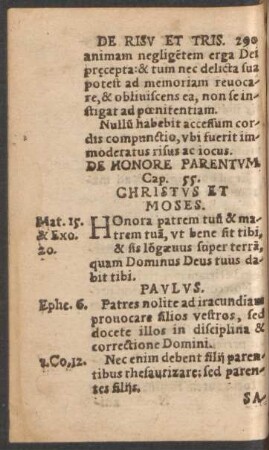 De Honore Parentum. Cap. 55.