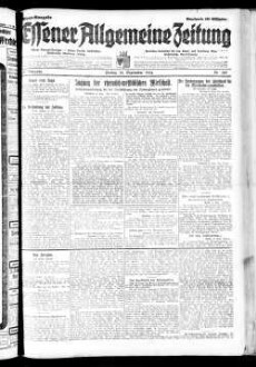 Essener allgemeine Zeitung. 1918-1943