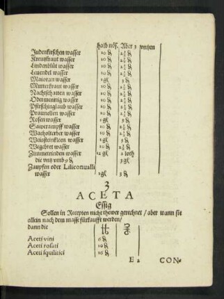 3 Aceta Essig