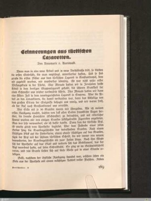 Erinnerungen aus türkischen Lazaretten