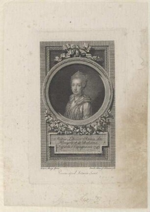Bildnis der Maria Louise Reine de Hongrie et de Bohème, Infante d'Espagne
