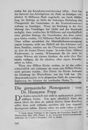 Die germanische Monogamie
