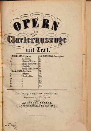 Iphigenie in Tauris : Oper in 4 Acten