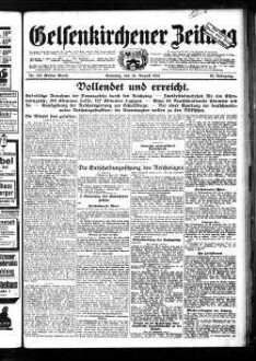 Gelsenkirchener Zeitung. 1902-1940