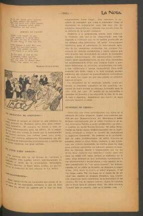 Ecos : Un artículo de Groussac [y] El Emir Emin Arslan [y] Las elecciones [y] Rumores de crísis