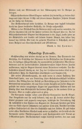 Schneidige Patrouille.
