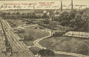 Bad Rothenfelde am Teutoburger Wald. Anlagen am alten Gradierwerk.