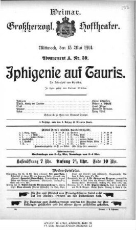 Iphigenie auf Tauris