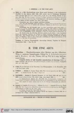 II. The fine arts (Nr.10-25)