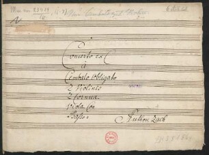 Konzerte; cemb, orch; C-Dur; KomZ C26