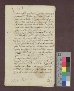 Der Priester Nikolaus von Gisingen übergibt den kleinen Zehnt zu Niederbergen dem Kloster Tennenbach.