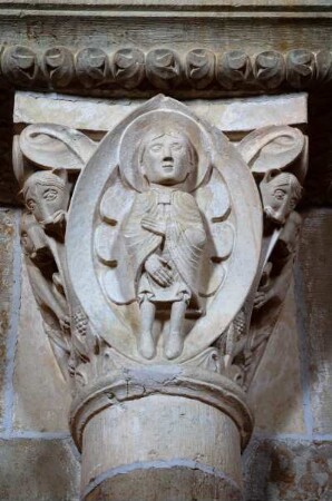 Frankreich. Bourgogne. Yonne. Vezelay. Säulenkapitelle