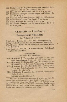 63-67, Christliche Theologie