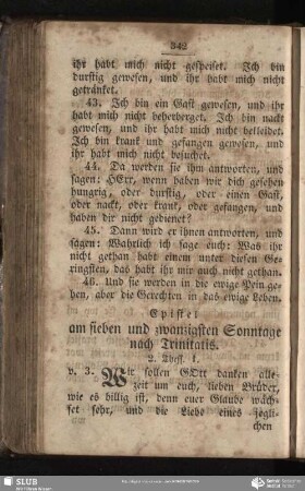 [Am sieben und zwanzigsten Sonntage nach Trinitatis]